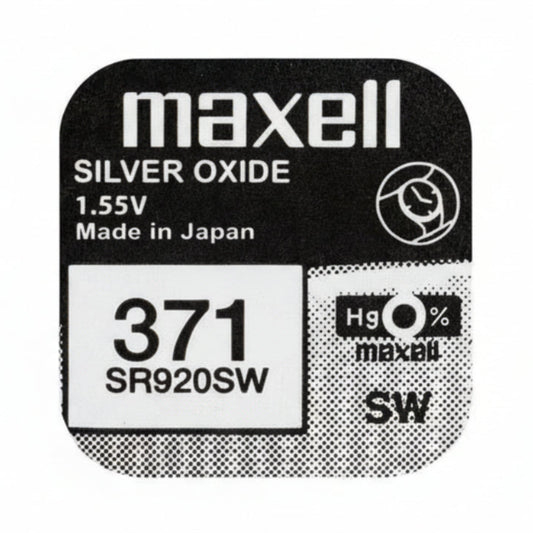 Maxell 371 SR920SW Silberoxid Uhrbatterie Made in Japan - MIZO.at