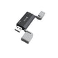 Devia EL240 2-in-1 Kartenleser USB + USB-C 3.0 – Schwarz | High-Speed - MIZO.at