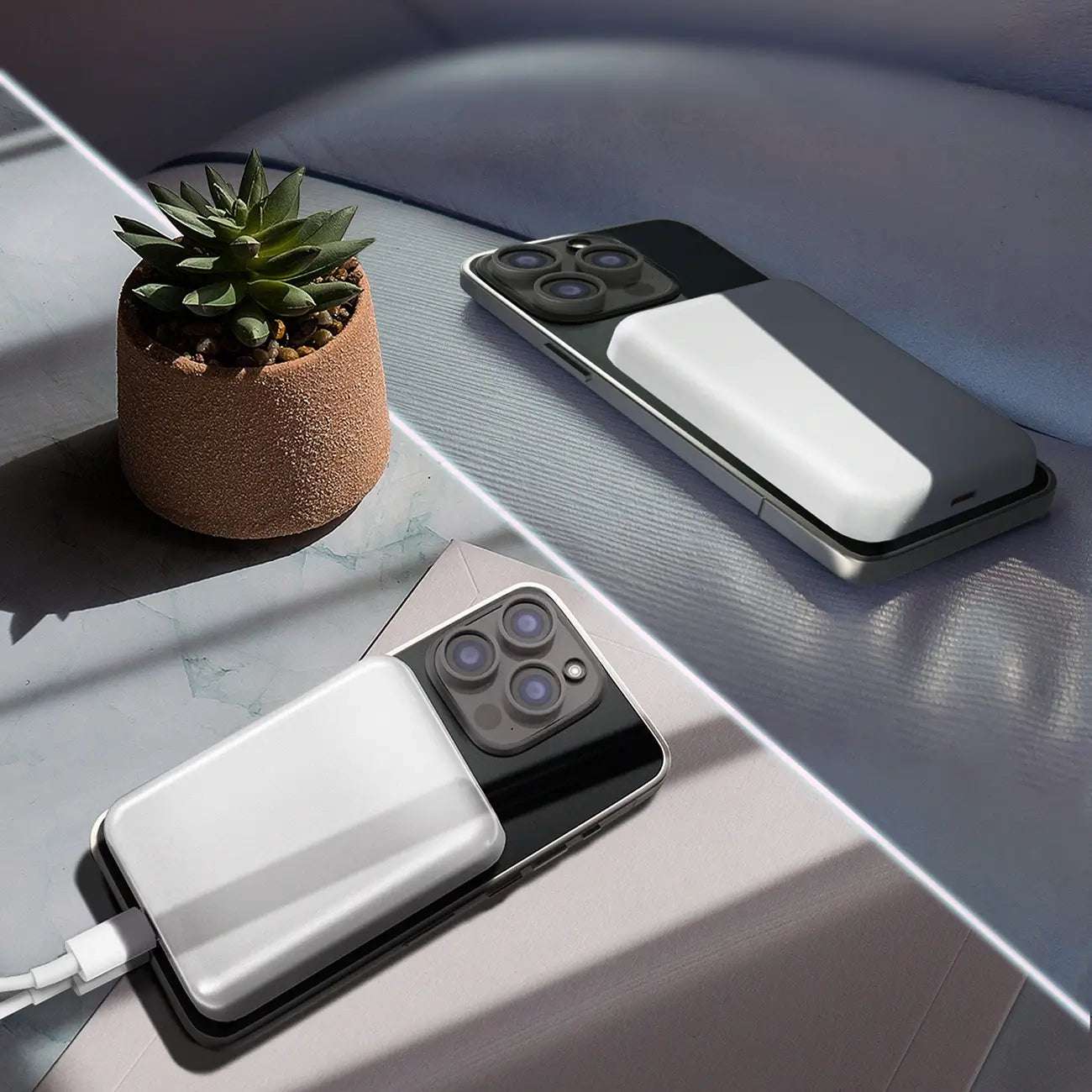 Wozinsky WRW349YWS Magnetic Powerbank 10000mAh White