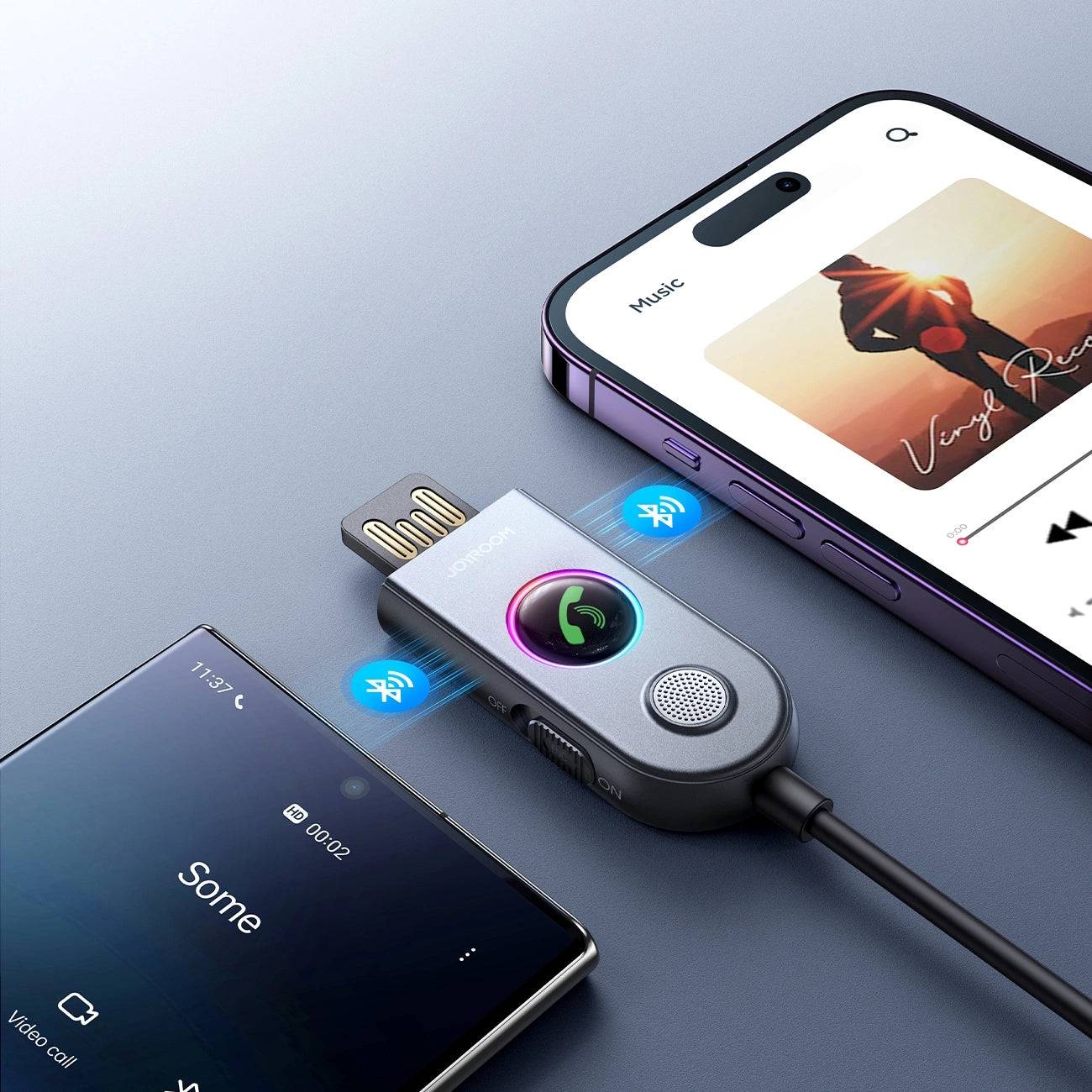 Joyroom Wireless Car Receiver | Bluetooth 5.3, Noise Reduction - MIZO.at