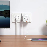 Tech-Protect PCL3X4 Power Socket | 3 Outlets, USB & Type-C, White - MIZO.at
