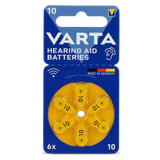 6er Pack Varta Hörgerätebatterien 10 PR70 1,45 V - MIZO.at