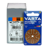 6er Pack Varta Hörgerätebatterien 312 PR41 1,45 V - MIZO.at