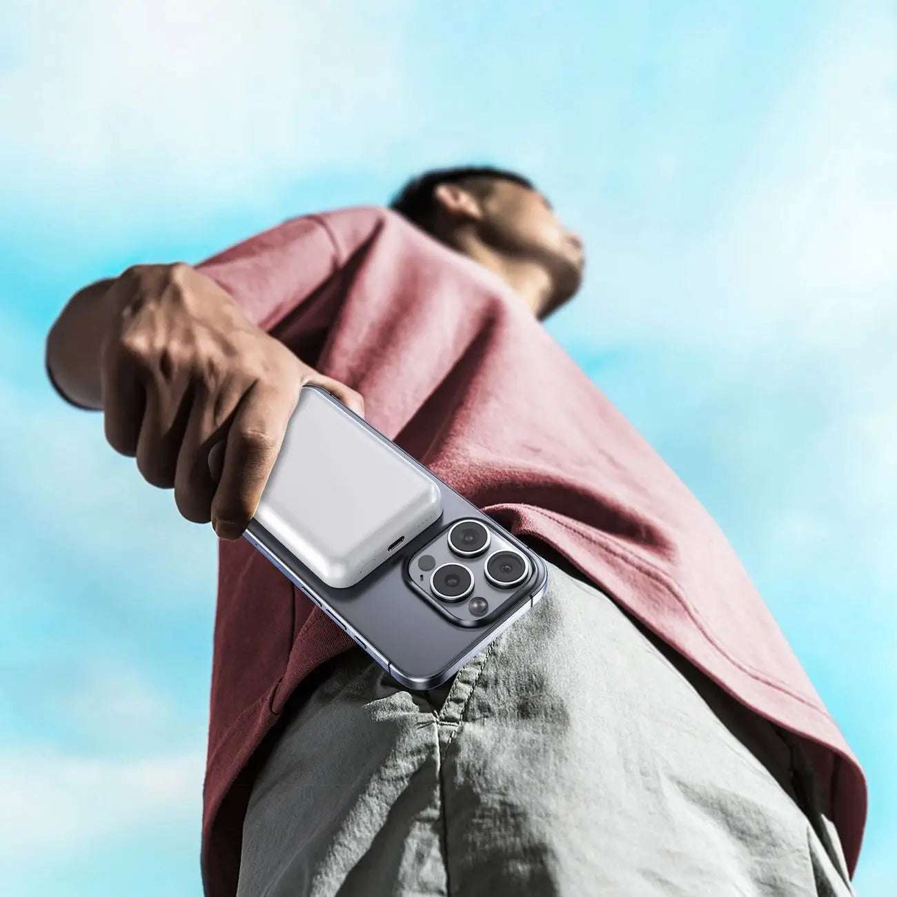 Wozinsky WRW349YWS Magnetic Powerbank 10000mAh White