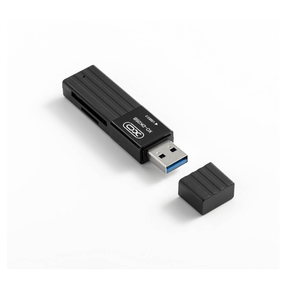 XO DK05B 2-in-1 USB 3.0 Card Reader – Black - MIZO.at