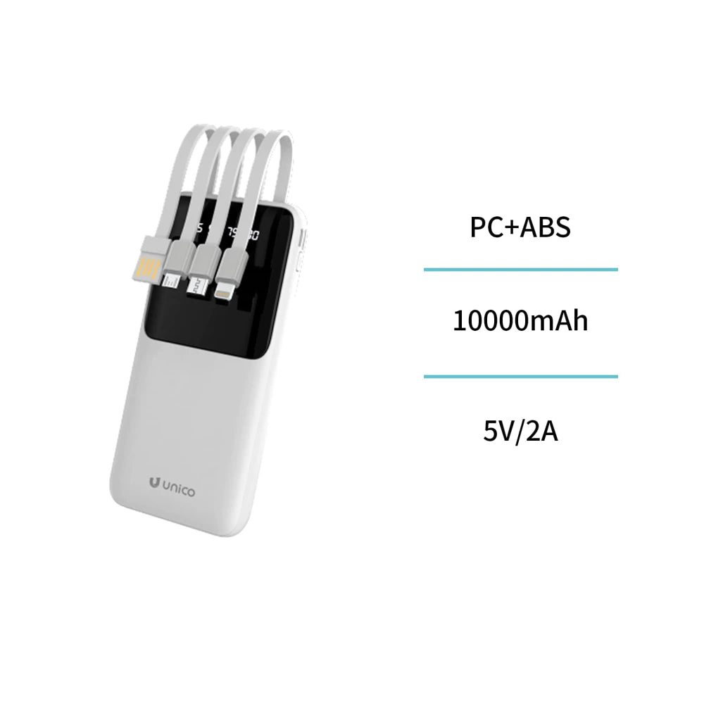 PB1702W Powerbank 10.000 mAh mit Display – Weiß - MIZO.at