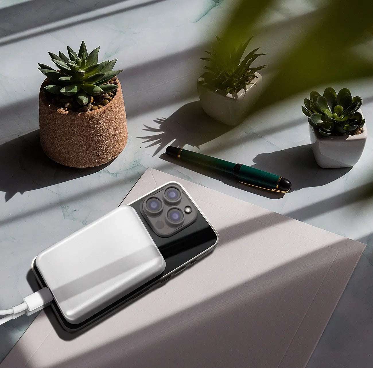 Wozinsky WRW349YWS Magnetic Powerbank 10000mAh White