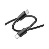 HOCO X96 USB-C auf USB-C Kabel 60W (1m) – PD Schnellladekabel Schwarz - MIZO.at