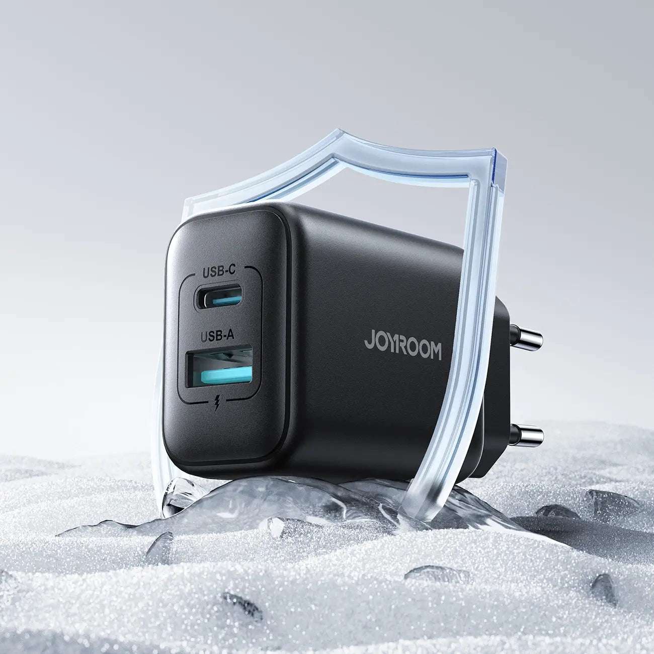 Joyroom JR-TCF13 25W USB-C/USB-A Charger – Black