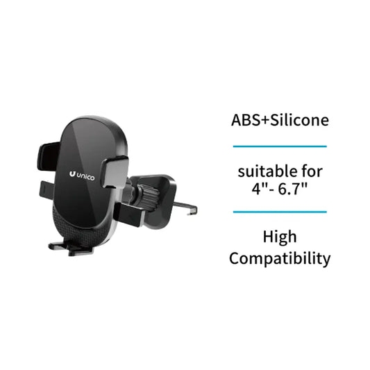 Unico BR1820 Kfz-Handyhalterung Lüftung – Klemmmechanismus Schwarz - MIZO.at