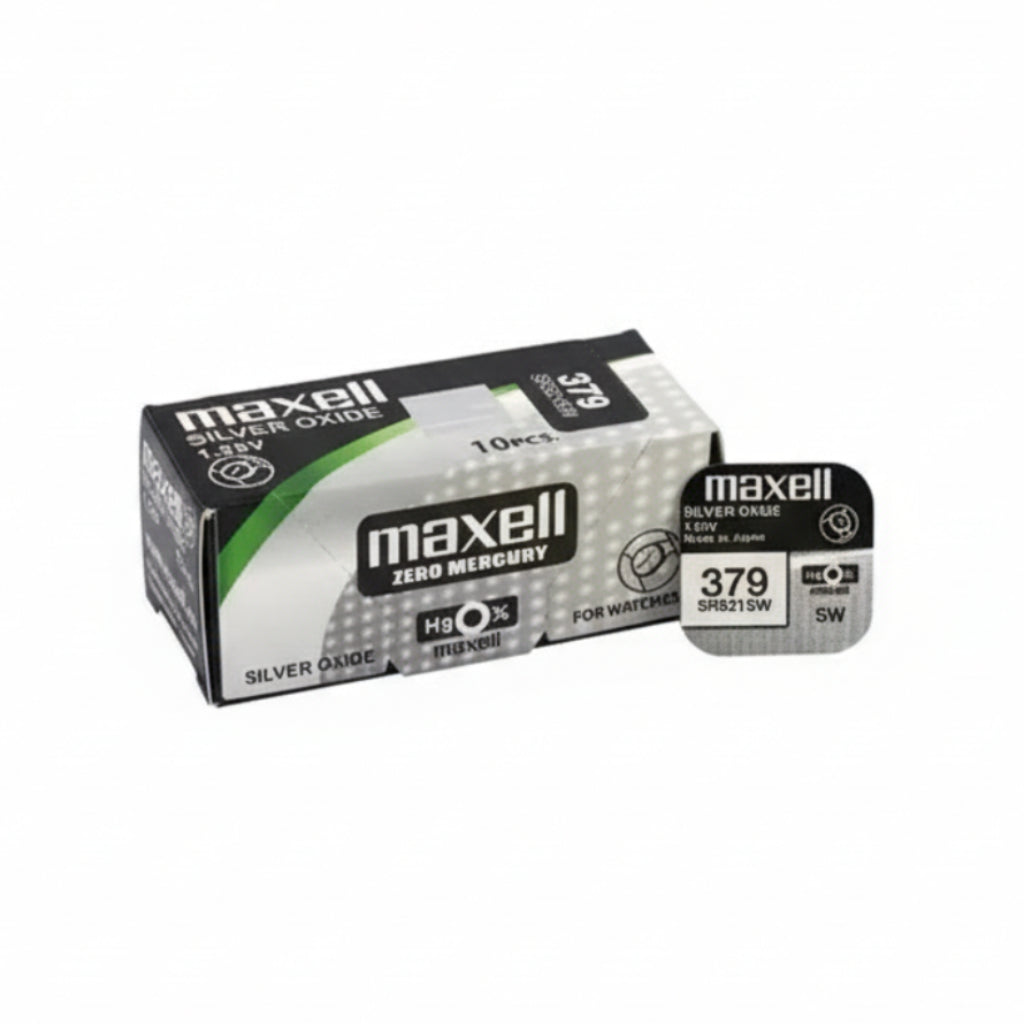 Maxell 379 SR521SW Silberoxid Uhrbatterie Made in Japan - MIZO.at