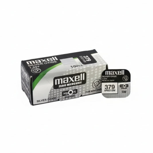Maxell 379 SR521SW Silberoxid Uhrbatterie Made in Japan - MIZO.at