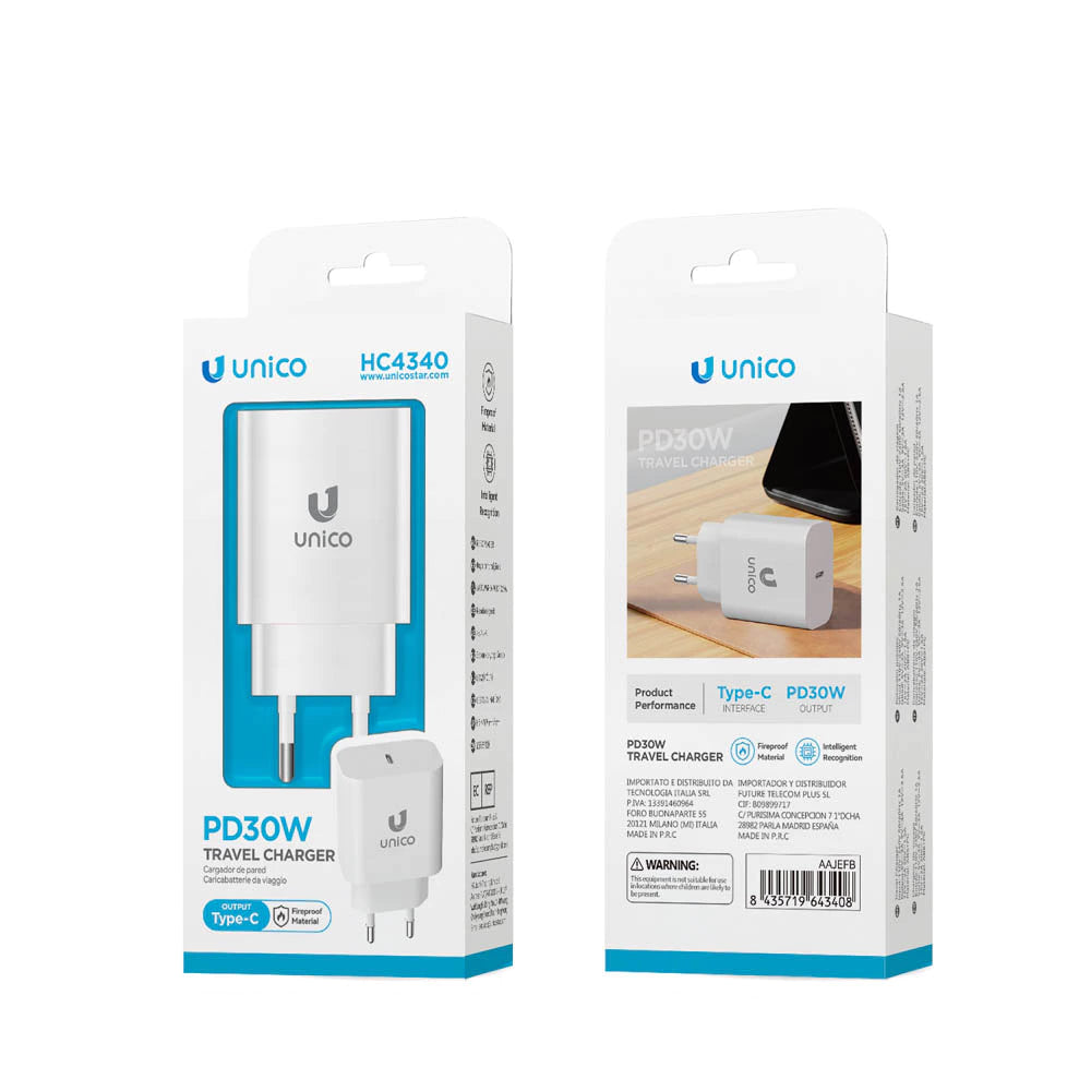 HC4340 USB-C PD 30W Schnellladegerät Weiß - MIZO.at