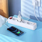 Hoco Steckerleiste 1,8m 4 Steckdosen 2x USB-A USB-C QC PD Weiß - MIZO.at