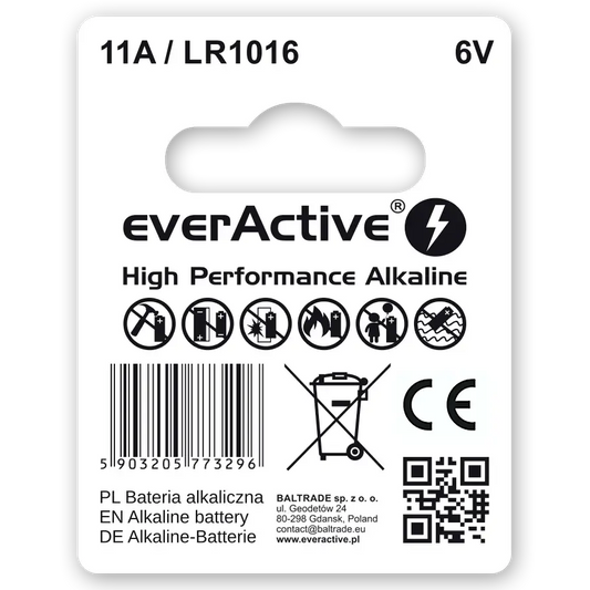 everActive 11A LR1016 6V Alkaline Batterie Einzelpack - MIZO.at