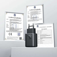 Joyroom JR-TCF13 25W USB-C/USB-A Charger – Black