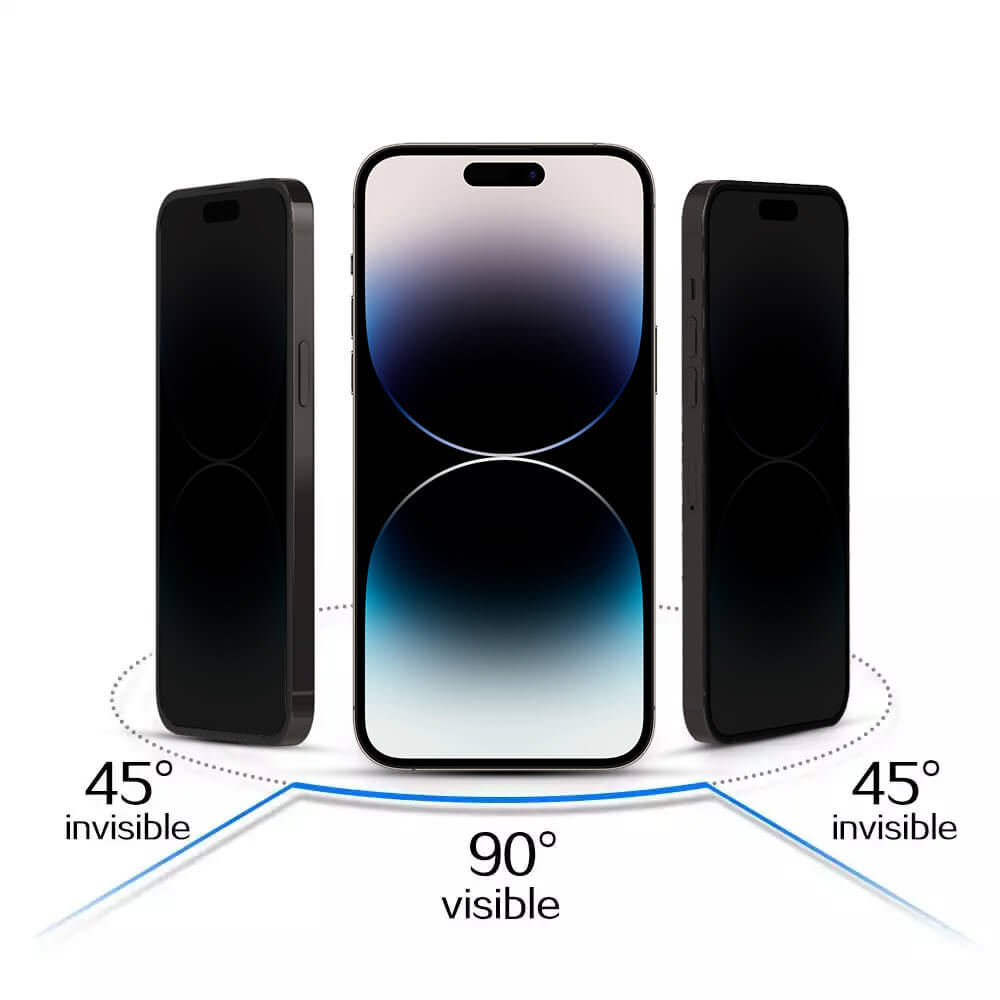 Tempered Privacy Glass for iPhone 15 Pro Max | 9H Protection - MIZO.at