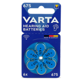 6er Pack Varta Hörgerätebatterien 675 PR44 1,45 V - MIZO.at