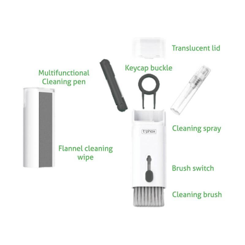 T-PHOX Electronics Cleaner | 7-in-1 Multifunctional Kit Black - MIZO.at
