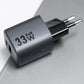 FORCELL GaN VT-31 33W Ladegerät – USB-C PD & USB-A QC4.0 Fast Charger Grau - MIZO.at