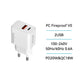 HC2343 Dual USB-A & USB-C PD 20W GaN Ladegerät Weiß - MIZO.at