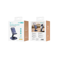 Unico BR1499 Metall-Handyhalter Faltbar – 360° Drehung Silber - MIZO.at