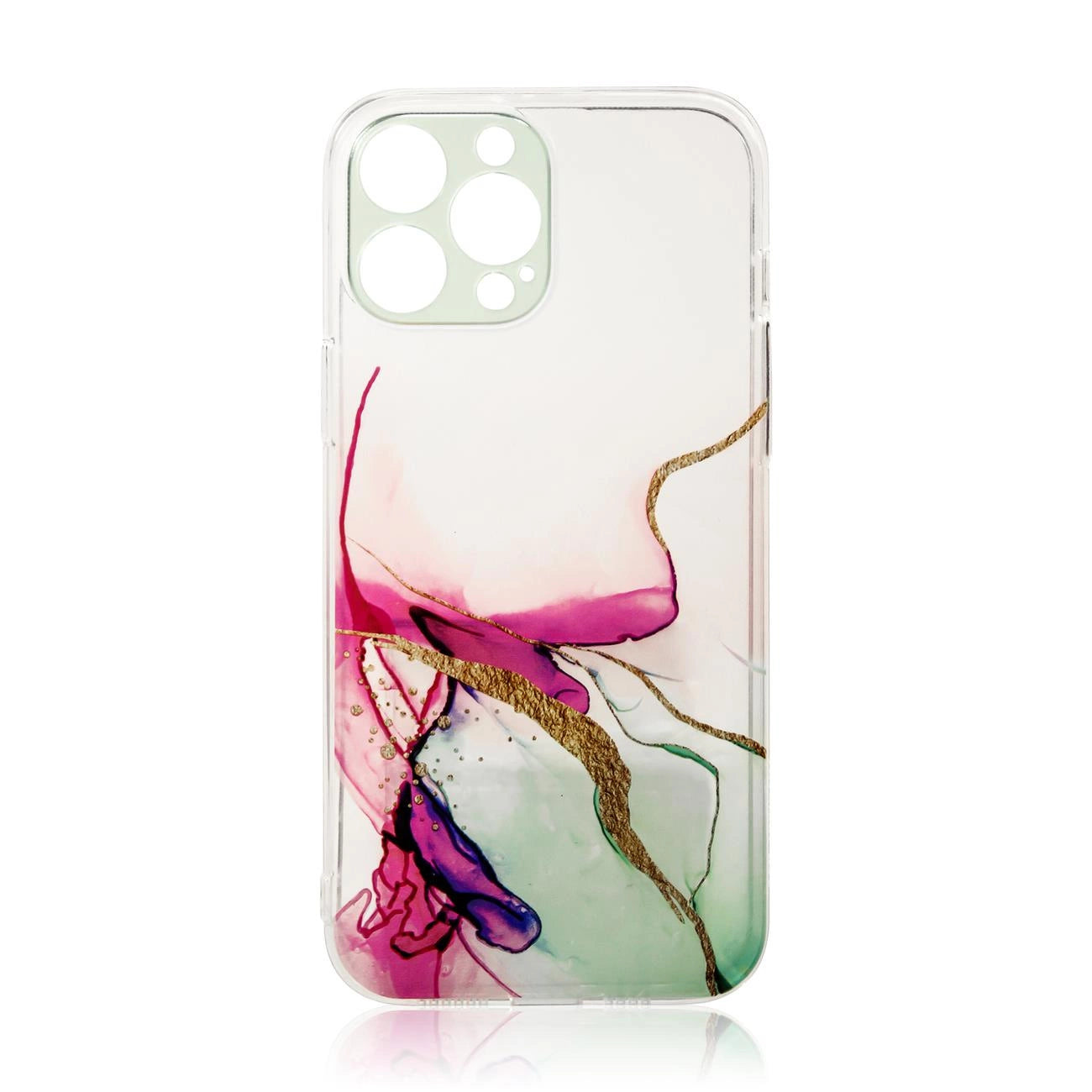 Mint Marble iPhone 12 Pro Max Case | Transparent Gel Cover - MIZO.at