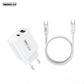 Remax 20W Schnellladegerät-Set | USB & USB-C Port inkl. USB-C Kabel Weiß - MIZO.at