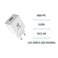 HC1640 USB Ladegerät 2.4A 12W Netzteil Weiß - MIZO.at