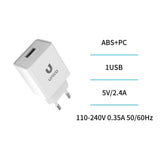HC1640 USB Ladegerät 2.4A 12W Netzteil Weiß - MIZO.at
