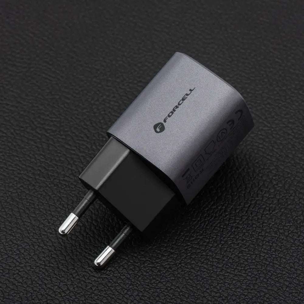 FORCELL GaN VT-31 33W Travel Charger USB-C + USB-A – Gray