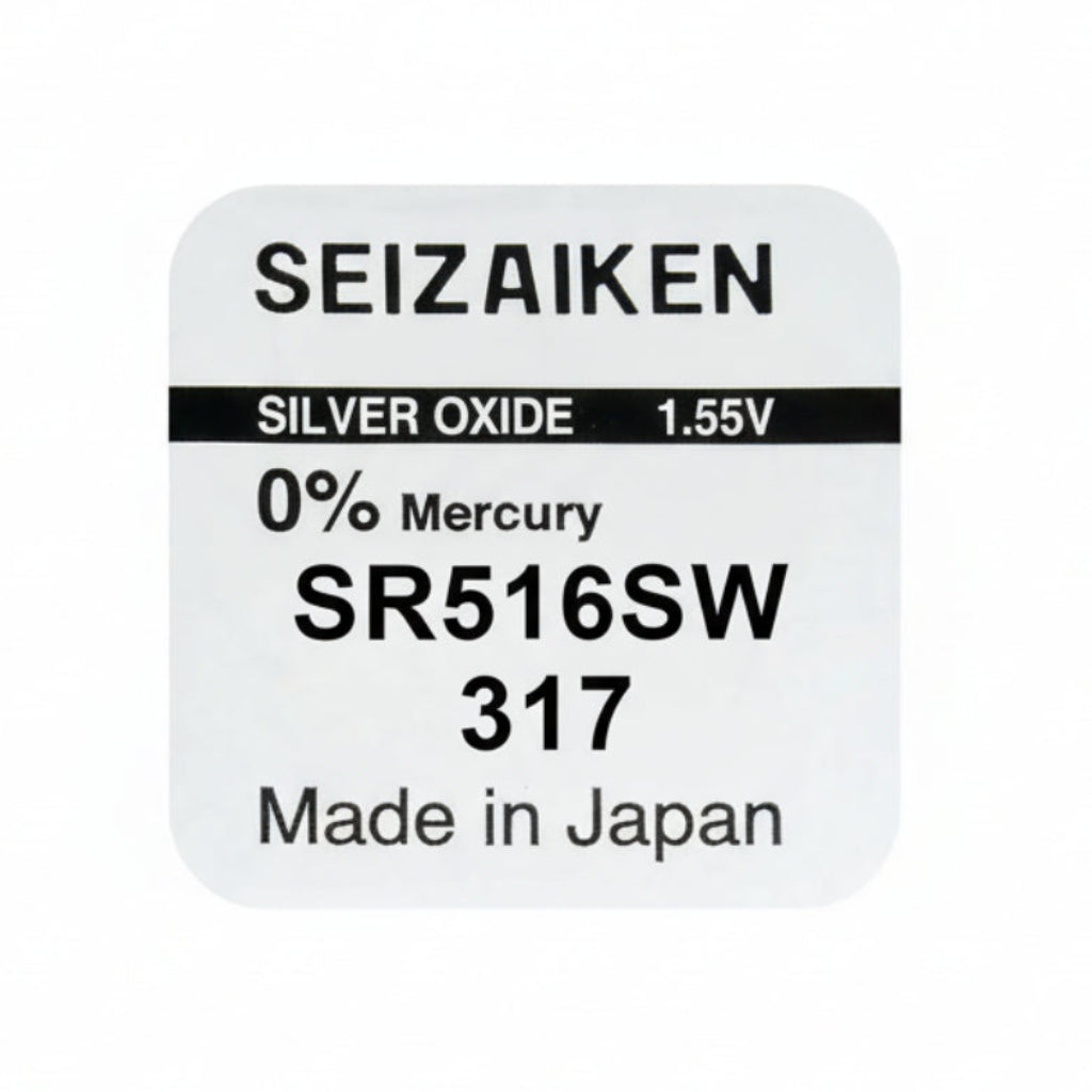 Seizaiken SEIKO 317 SR516SW Silberoxid Uhrbatterie - MIZO.at