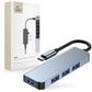 Tech-Protect V1 4in1 USB-C Hub 4x USB-A (1x 3.0) Grau Robust - MIZO.at