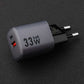 FORCELL GaN VT-31 33W Ladegerät – USB-C PD & USB-A QC4.0 Fast Charger Grau - MIZO.at