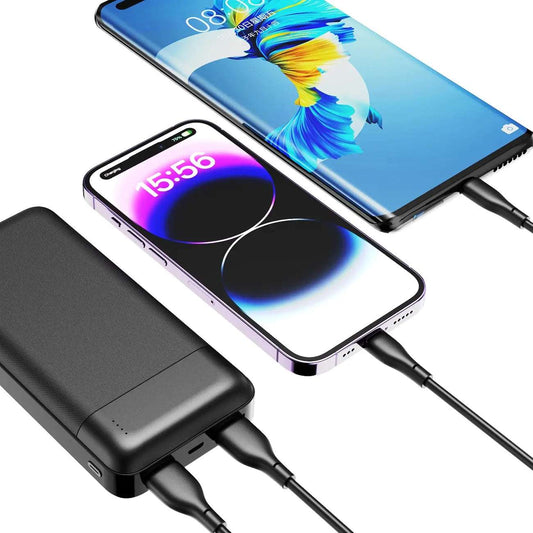 Dudao K18-1W Powerbank 10.000mAh, Triple Port (USB-A/C), Schwarz - MIZO.at