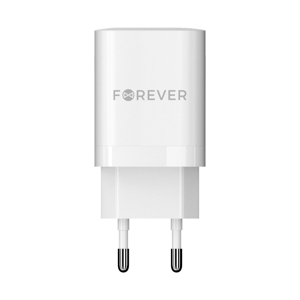 Forever 35W GaN USB-C Charger | Dual Port PD/QC White - MIZO.at