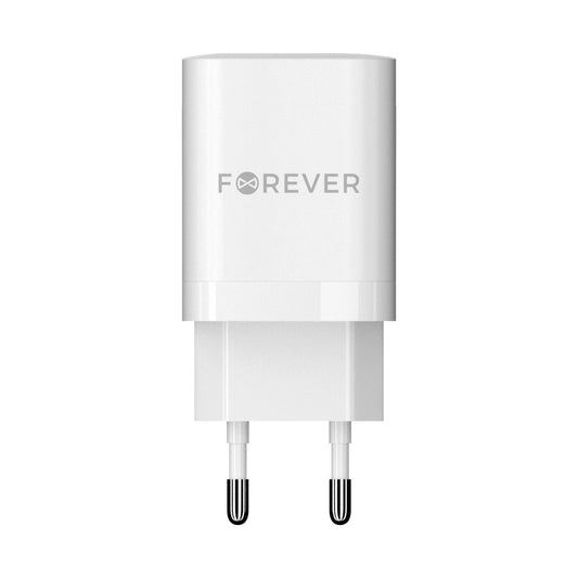 Forever 35W GaN USB-C Charger | Dual Port PD/QC White - MIZO.at