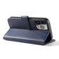 Samsung S24 Magnetische Geldbörse Case – Blau Premium Flip Hülle - MIZO.at
