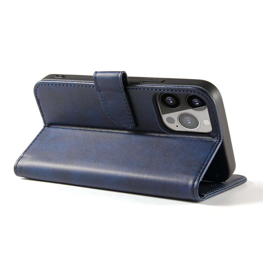 Samsung S24 Magnetische Geldbörse Case – Blau Premium Flip Hülle - MIZO.at