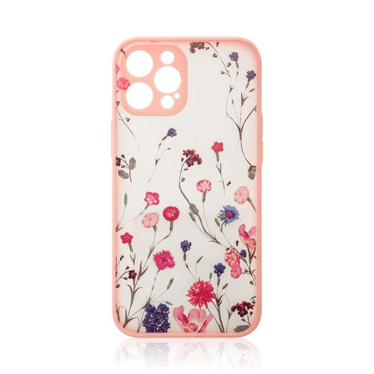 Rosa Floral iPhone 12 Pro Case – Blumenmuster Schutzcover Premium - MIZO.at