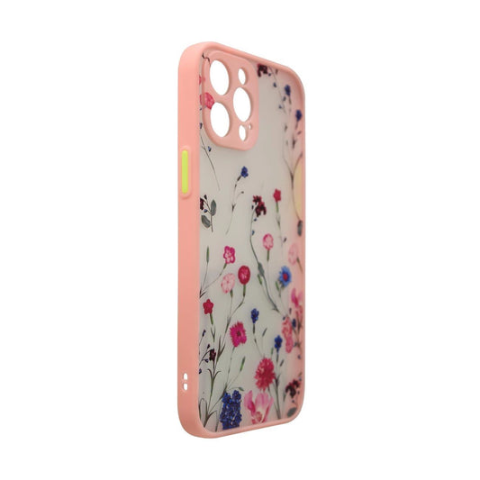Rosa Floral iPhone 12 Pro Case – Blumenmuster Schutzcover Premium - MIZO.at