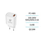 HC4468 QC 18W USB Schnellladegerät Weiß - MIZO.at