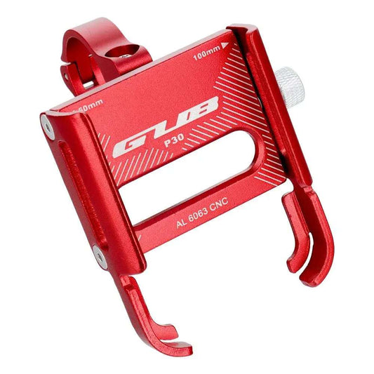 GUB P30 Handyhalterung Rot – Aluminium Fahrrad & E-Scooter Halter - MIZO.at