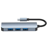 Tech-Protect V1 4in1 USB-C Hub | USB-A 3.0 & 2.0 – Gray - MIZO.at