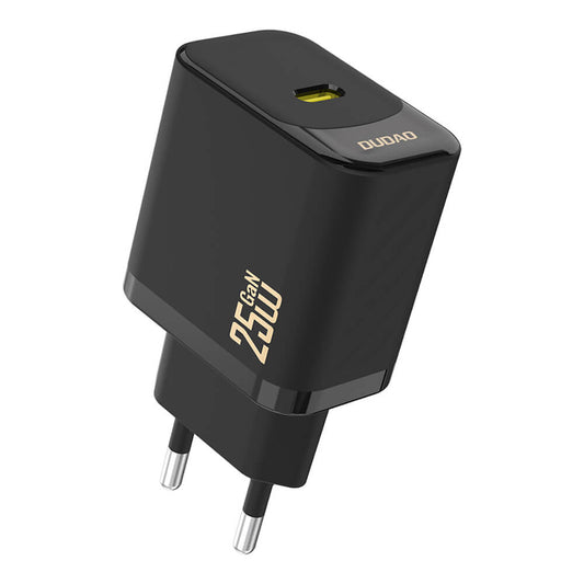 Dudao A27 25W GaN USB-C PD Schnellladegerät Schwarz - MIZO.at