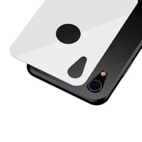 iPhone XR Rear Protector | Full Coverage Curved T Glass (White) - MIZO.at