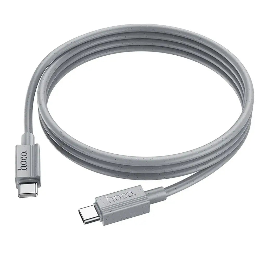 HOCO X107 Type-C to Type-C 60W Charging Cable – 1m Gray - MIZO.at