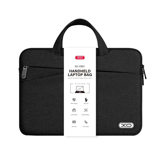 XO Laptop Tasche CB01 14" – Schwarz, Slim & Stylish Schutzhülle - MIZO.at