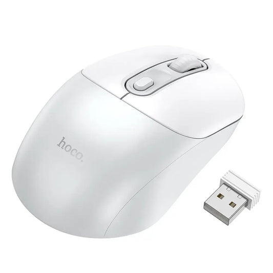 Hoco Wireless Maus 2,4GHz 1600 DPI GM28 Weiß-Grau - MIZO.at