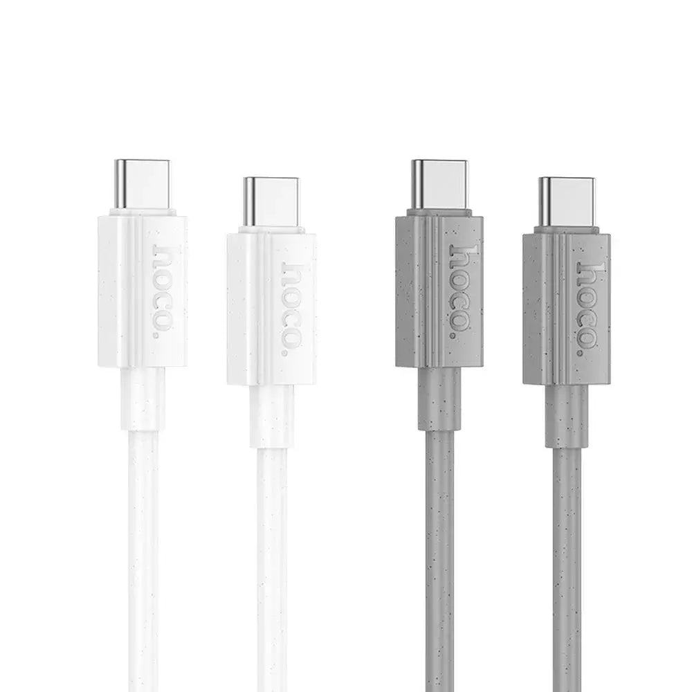 HOCO X107 Type-C to Type-C 60W Charging Cable – 1m Gray - MIZO.at
